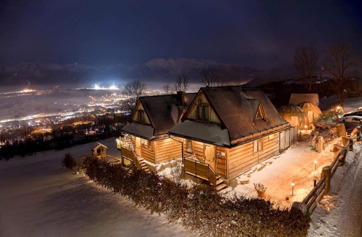 Domki Widokowe Wooden Luxury Chalet & Jacuzzi Zab Extérieur photo